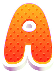 3D alphabet letters, 3d modeling and rendering