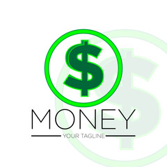 Obraz premium Money Logo designs template vector, Finance logo designs vector, Logo symbol icon