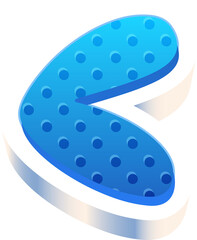 3D alphabet letters, 3d modeling and rendering