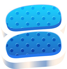 3D alphabet letters, 3d modeling and rendering