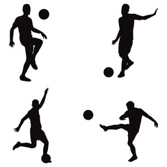 Football player silhouette.football silhouette decoration illustration