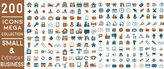 set of icons | Premium Essential Flat Business Icons for Small Business and Everyday Use |  | Modern flat line icons set of global business services and worldwide operations. Premium quality icon pack