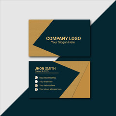 Modern and Trendy minimal abstract business card template. fully editable and print ready