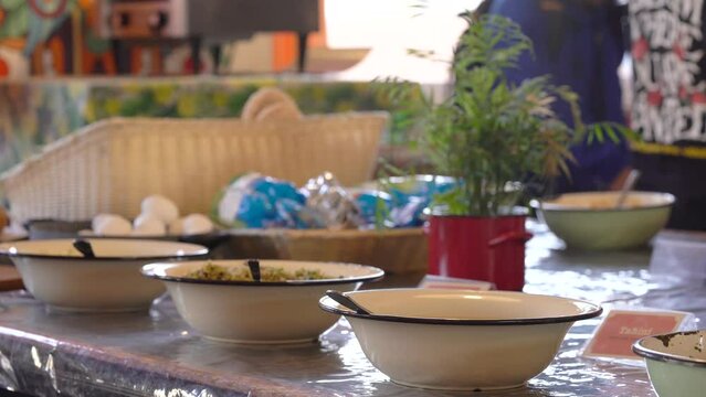 Vegetarian Breakfast Buffet at Hotel in the Morning - Static Shallow DOF