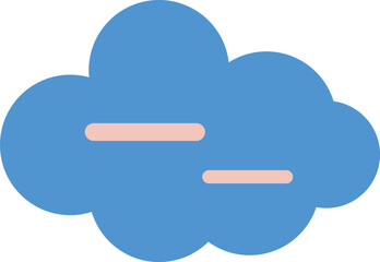 Fluffy Cloud Sky Cartoon Illustration Graphic Element Art Card