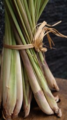 a bunch of Lemon Grass herb healing garden
