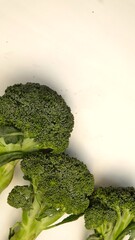 broccoli on white background vegetables health for food