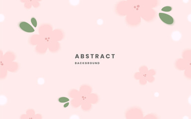 Pink blur flower backgrounds. pink background. Spring flower. Illustration vector 10 eps.