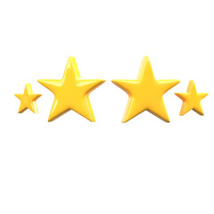 Obraz premium Star rating 3d illustration