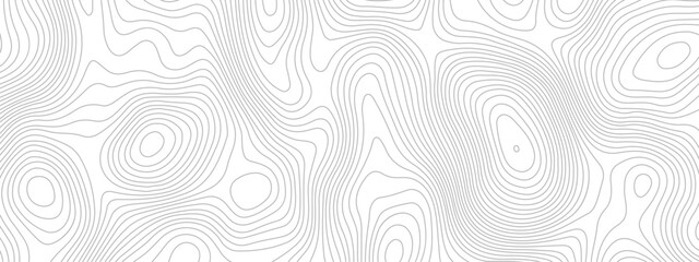 Abstract wave curved lines topographic contours map background. Abstract geographic wavy and curve grid lines map background.