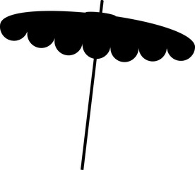 silhouette of an umbrella