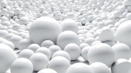 Ball white isolated on background abstract texture with Generative Ai. 