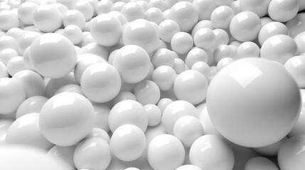  Ball white isolated on background abstract texture with Generative Ai. 