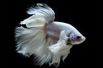 cool white betta fish