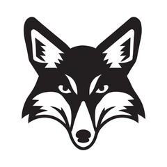 Fototapeta na wymiar fox head logo vector illustration pro 