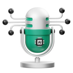 Ai Voice Recognition 3D Icon