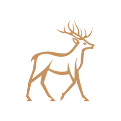 Deer Silhouette Pictogram Logo