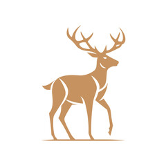 Deer Silhouette Pictogram Logo
