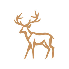 Deer Silhouette Pictogram Logo