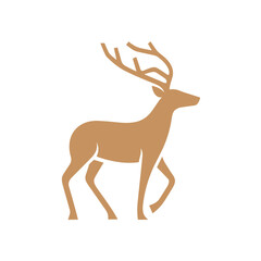 Deer Silhouette Pictogram Logo