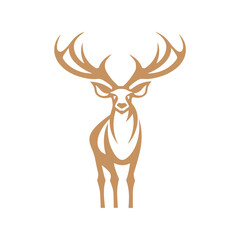 Deer Silhouette Pictogram Logo