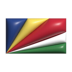 3D World Flags Premium Vector