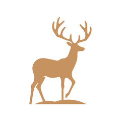 Deer Silhouette Pictogram Logo