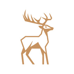 Deer Silhouette Pictogram Logo