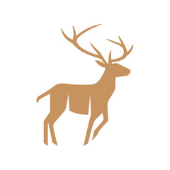 Deer Silhouette Pictogram Logo