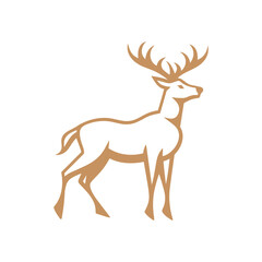 Deer Silhouette Pictogram Logo