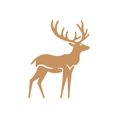 Deer Silhouette Pictogram Logo