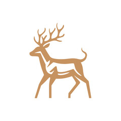 Deer Silhouette Pictogram Logo