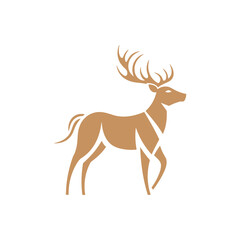 Deer Silhouette Pictogram Logo