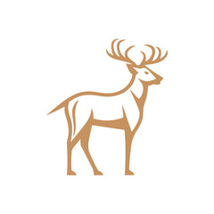 Deer Silhouette Pictogram Logo
