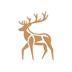 Deer Silhouette Pictogram Logo