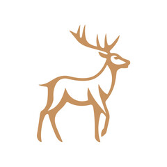 Deer Silhouette Pictogram Logo
