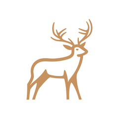 Deer Silhouette Pictogram Logo
