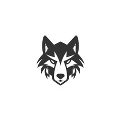 Fototapeta na wymiar Abstract wolf head logo design vector illustration