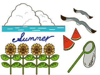 夏らしいイラスト素材