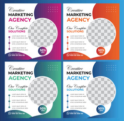 Digital Marketing Social Media Post design template