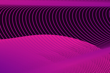 wave background line with color pik and purple. - obrazy, fototapety, plakaty