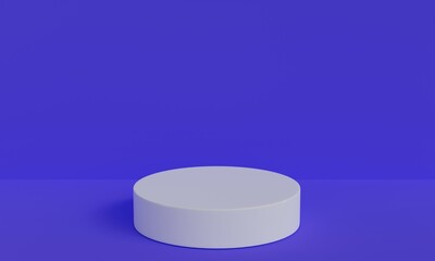 3d render of podium for product showcase