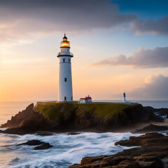 lighthouse on the coast