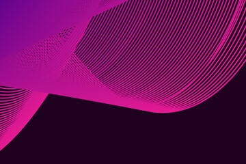 wave background line with color pik and purple.