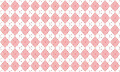 Fototapeta premium pink diamond with red grid on top repeat pattern, replete image, design for fabric printing 