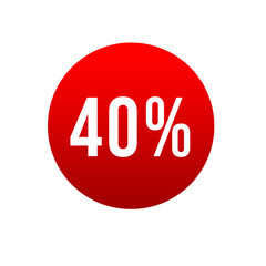 Set of discount label vector illustration, sale banner for promotional 25% off, 50% off, 75% off special offer tag sticker design element