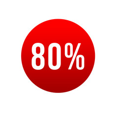 Set of discount label vector illustration, sale banner for promotional 25% off, 50% off, 75% off special offer tag sticker design element