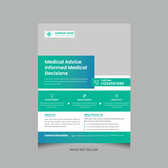 Minimalistic and Clean Medical flyer design template