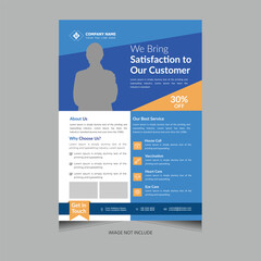 Minimalistic and Clean Medical flyer design template