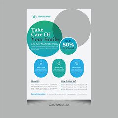 Minimalistic and Clean Medical flyer design template